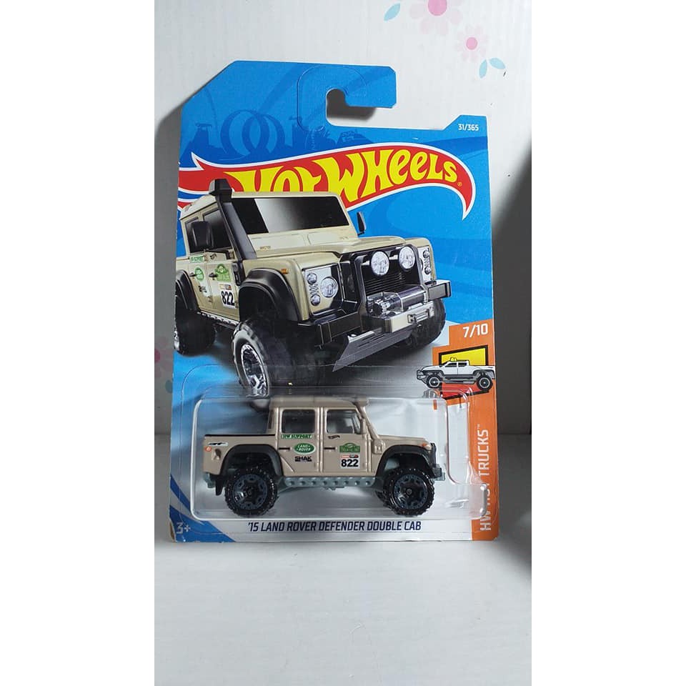 HOT WHEELS LAND ROVER DEFENDER DOUBLE CAB CREAM | Shopee Malaysia