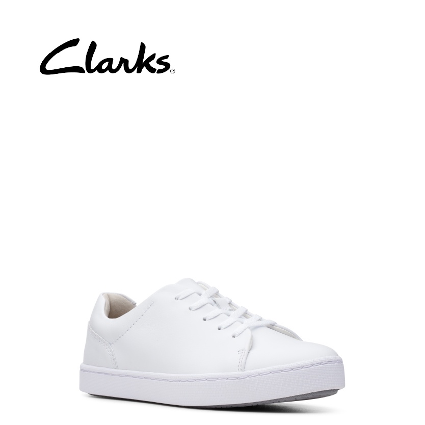 Clarks white hot sale sandals sale