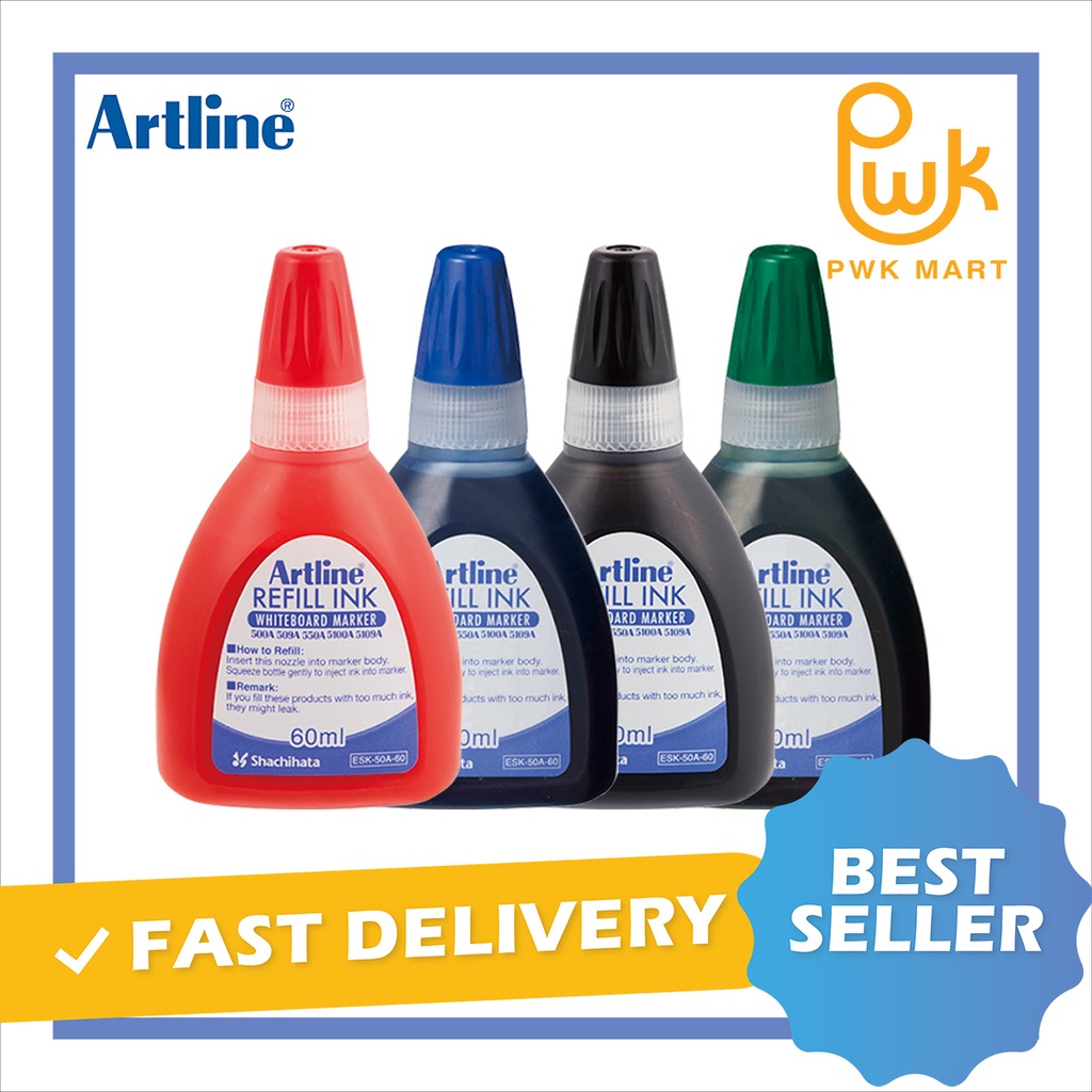 ARTLINE WHITEBOARD MARKER REFILL INK 60ml (FOR 550A/500A/509A/5100A