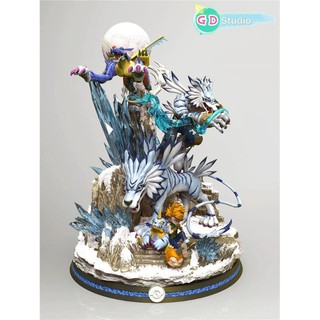 EVO Studio Digimon Galgomon Renamon Growmon Resin Figure Model Collection  New
