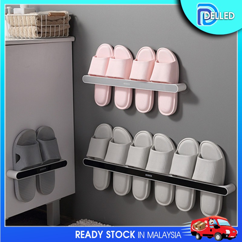 🇲🇾Delled🇲🇾ECOCO Wall mounted shoe rack shoes towel hanger strong load ...