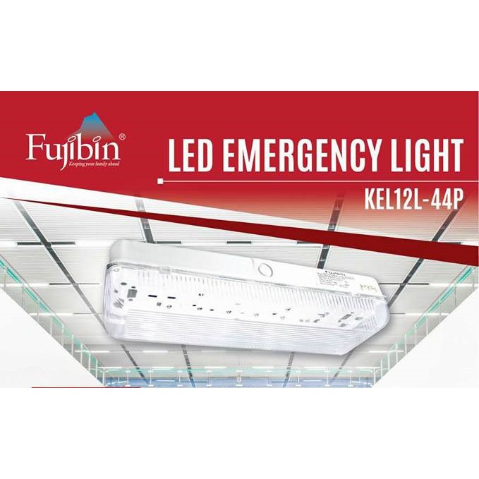 FUJIBIN LED EMERGENCY LIGHT KEL12L WALL/CEILING MOUNTING SIRIM/BOMBA