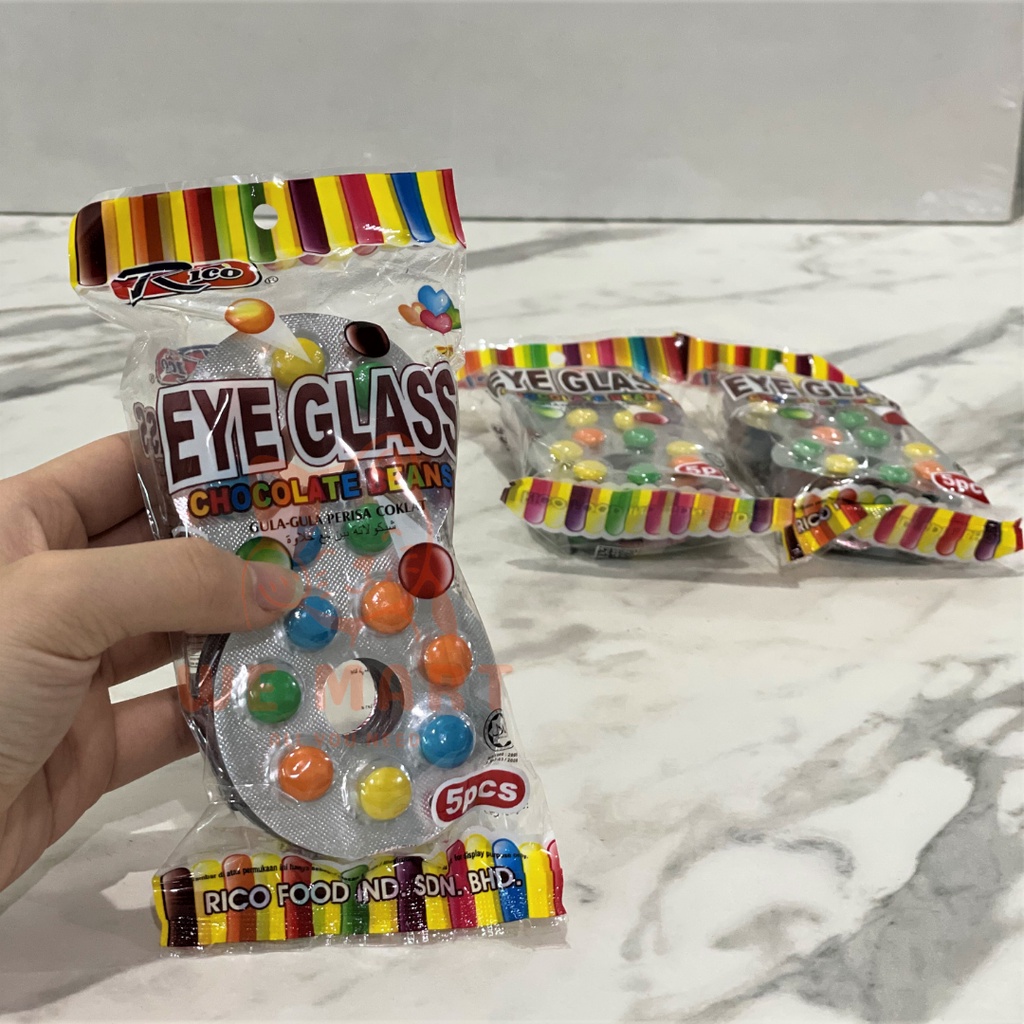 RICO Eyeglass Chocolate Beans Choco Candy Chocolate Pack Chocolate