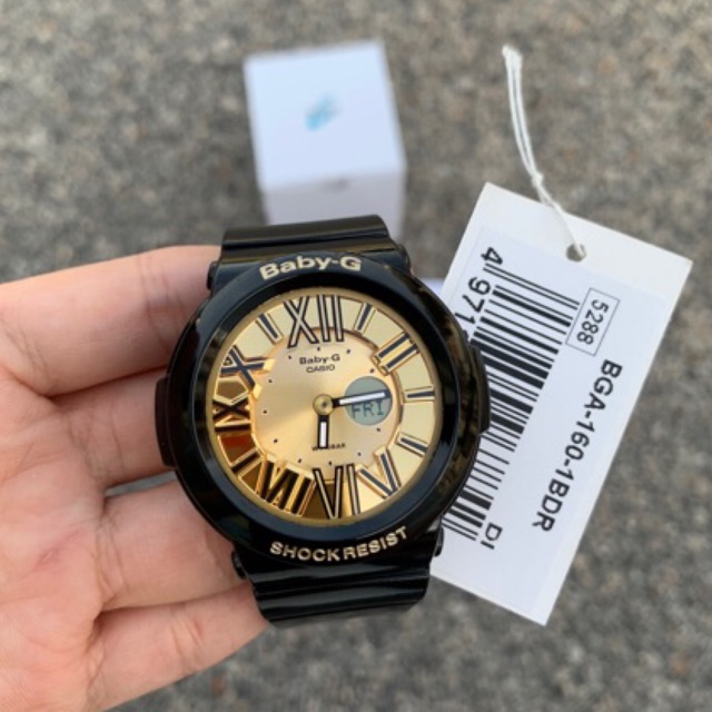 CASIO BABY-G BGA-160-1B BLACK GOLD | Shopee Malaysia