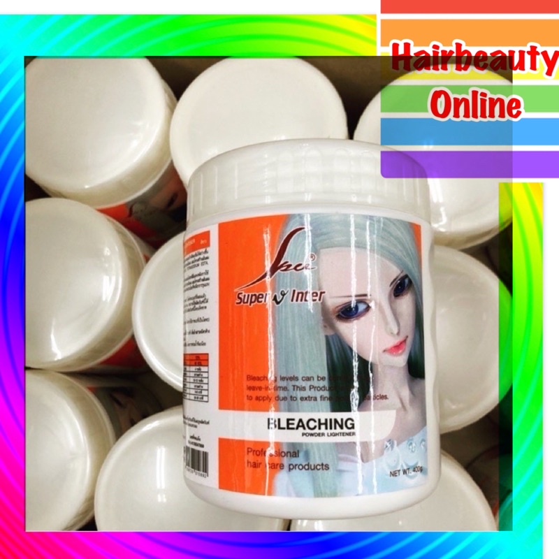 super v Bleaching Powder White Hair Color Highly Disinfection 400g ...