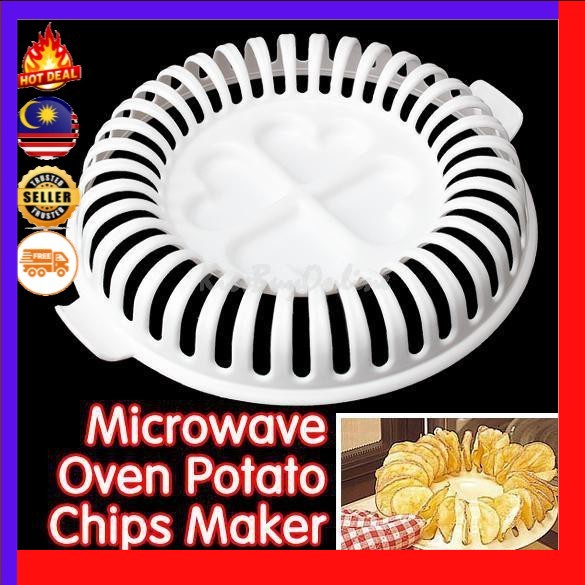 Fries Chip DIY Maker DIY Oil Free Microwave Potato Chips Maker