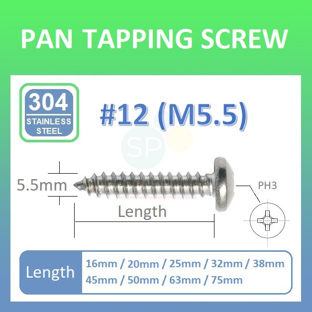 Uxcell M5x25mm Phillips Machine Screws | 304 Stainless Steel Fasteners | 10Pcs Corrosion Resistant Bolts