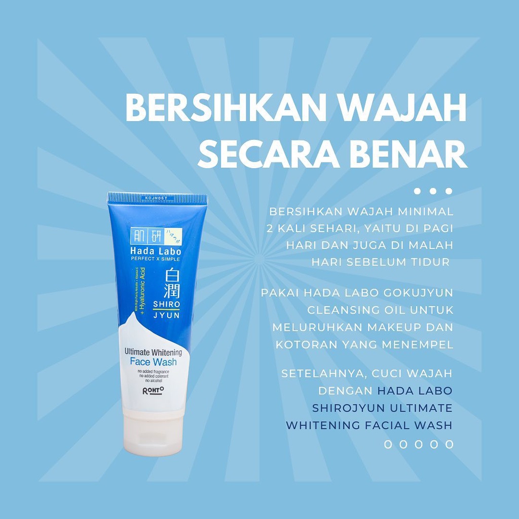 Hada labo shirojyun ultimate whitening face wash discount
