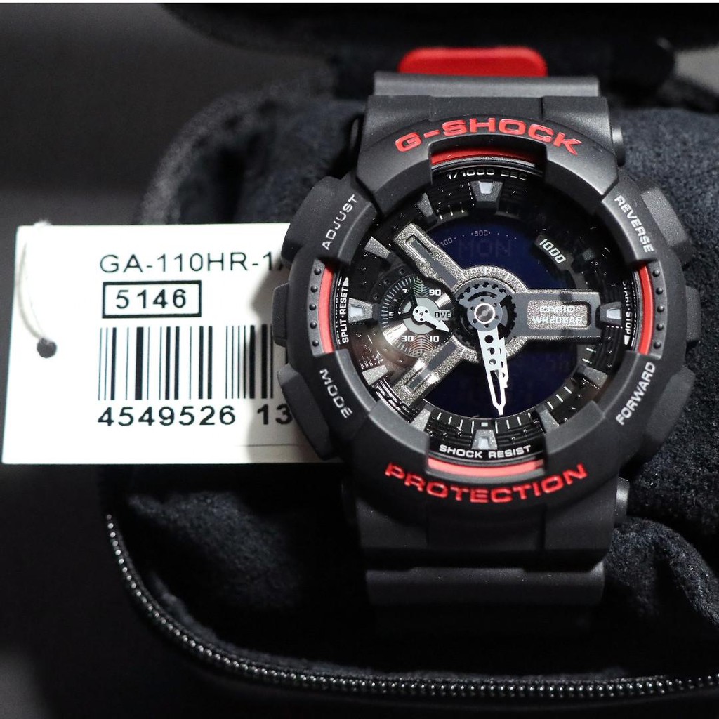 Casio G Shock GA 110 GA110HR 1ADR Red Heritage Series STOCK