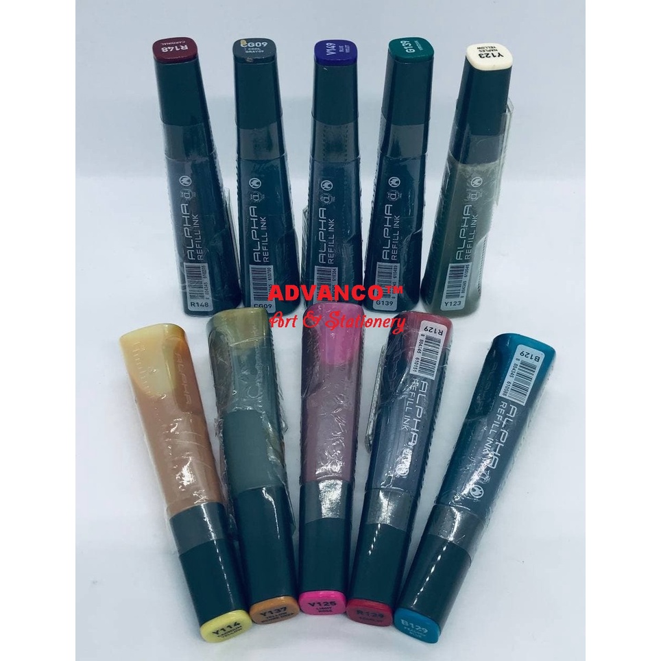 ALPHA GRAPHIC MARKER REFILL INK 30ML (PART 1) READY STOCK | Shopee Malaysia