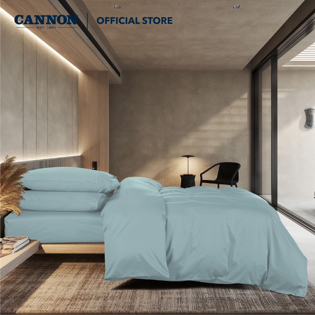 CANNON Morrison Long Staple Cotton Quilt Cover Set Afanen Cloud Blue