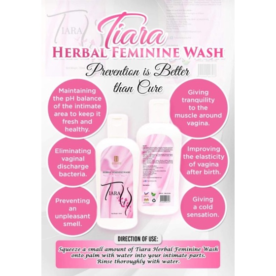 TIARA HERBAL FEMININE WASH (150ML) *100 ORIGINAL PRODUCT Shopee Malaysia