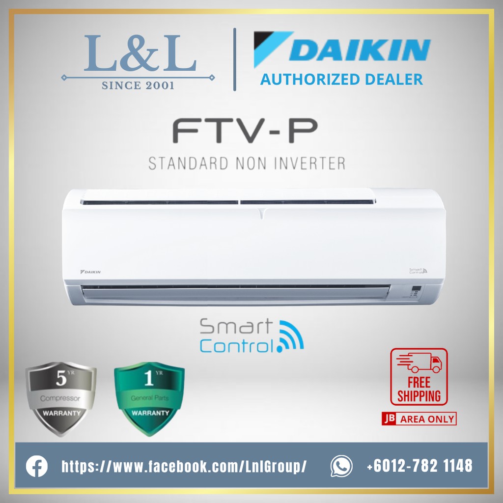 Daikin Ftv P Series R32 Standard Non Inverter Air Conditioner 1hp 1