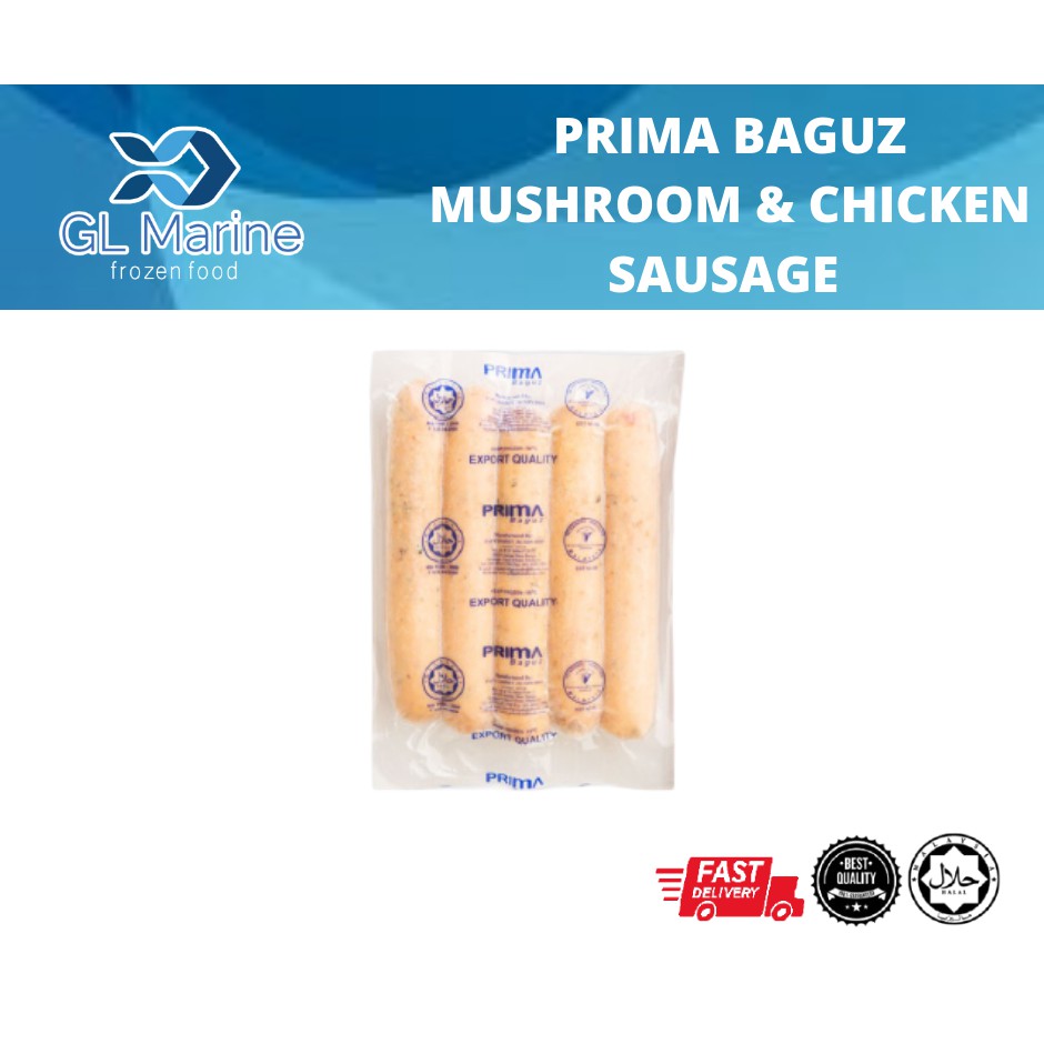PRIMA BAGUZ MUSHROOM & CHICKEN SAUSAGE (APR 80GM) | Shopee Malaysia