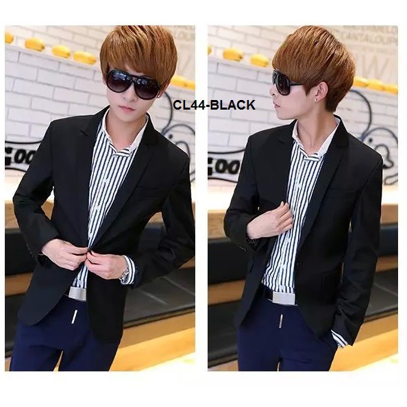 Korean Slim Fit Blazer Smart Casual Men Coat CL44 Shopee Malaysia