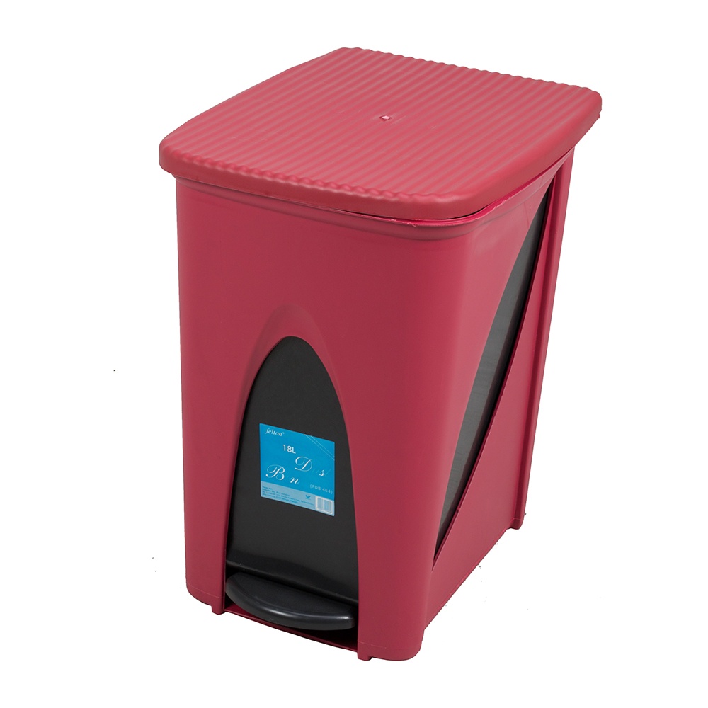 FELTON 18L Plastic Step Dustbin / Office Dustbin / Home Dustbin