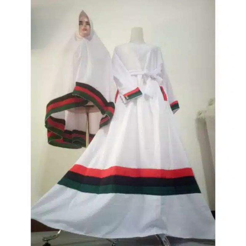 Palestine Robe Set Hijab + Veil / Robe Palestine Instant Hijab Set ...