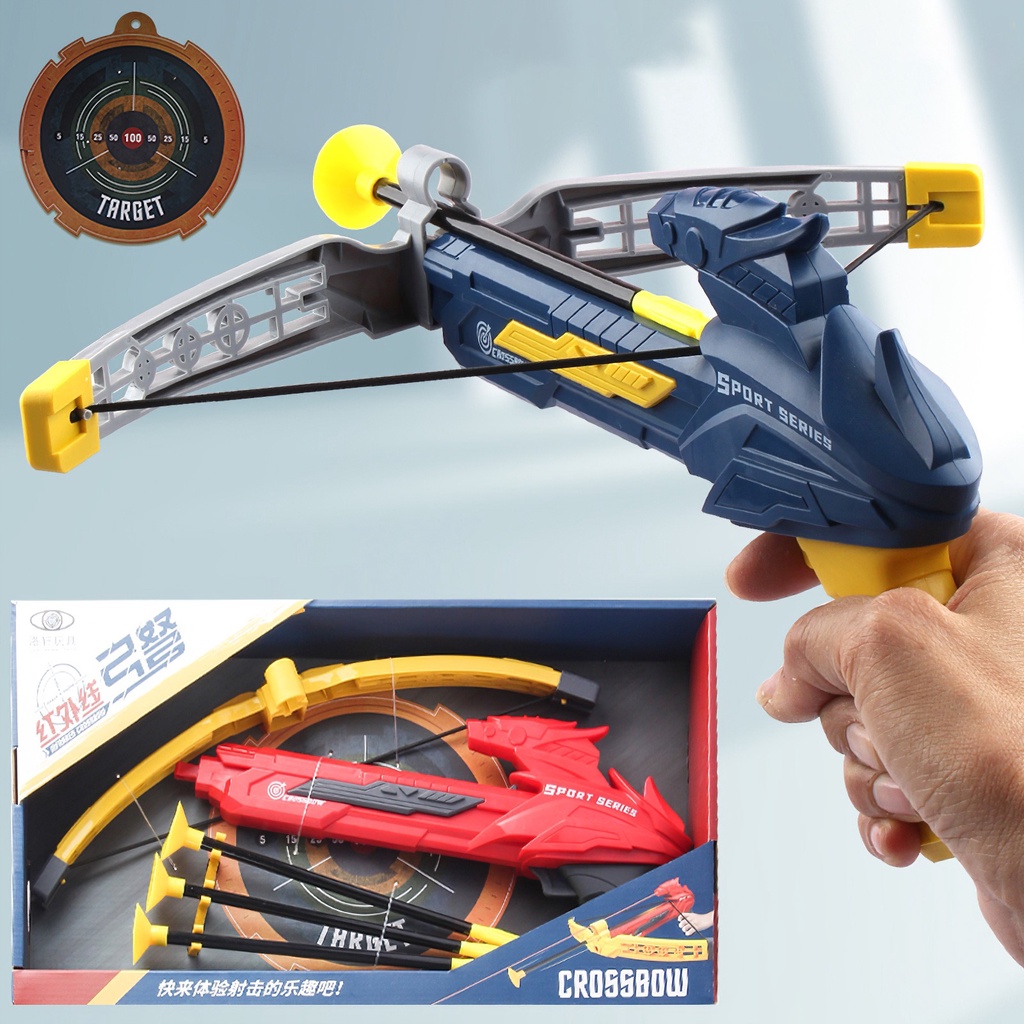 Ship in 24 Hours[Ready stock] Children's Bow and Arrow Crossbow Toy Set