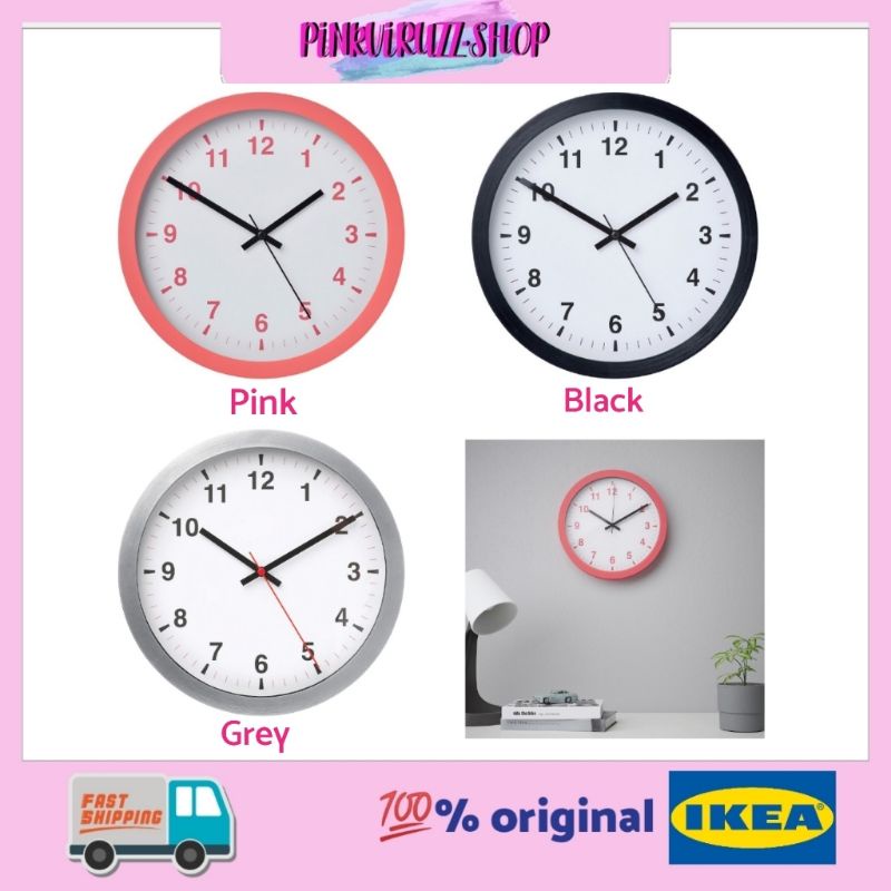 IKEA TJALLA Wall Clock/Jam dinding (28cm) Shopee Malaysia