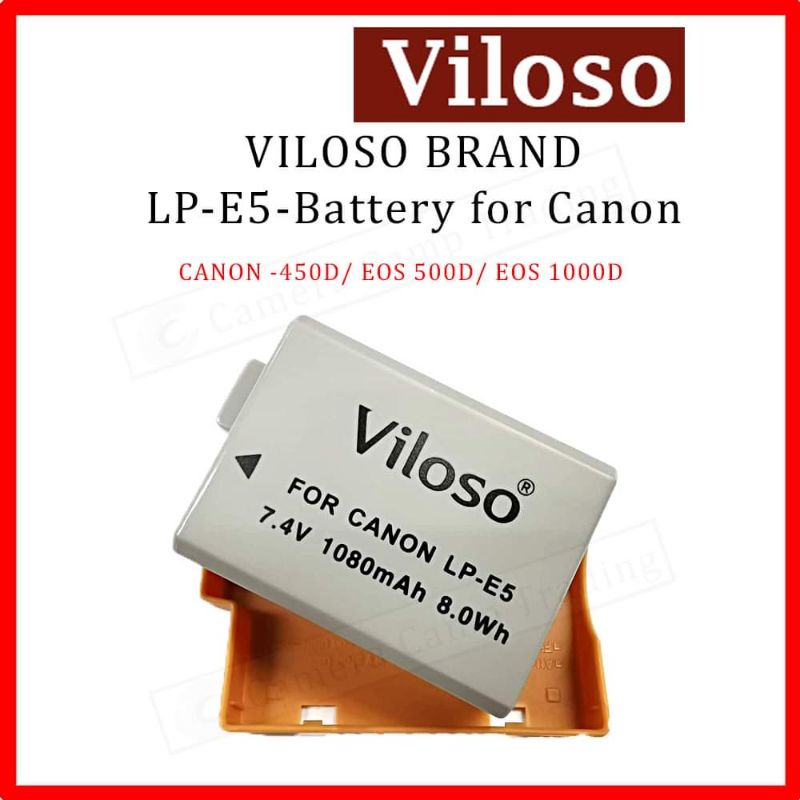 Batteria Digibuddy LP-E5 950mAh Per Canon EOS 450D, 500D, 1000D (Li-Ion)