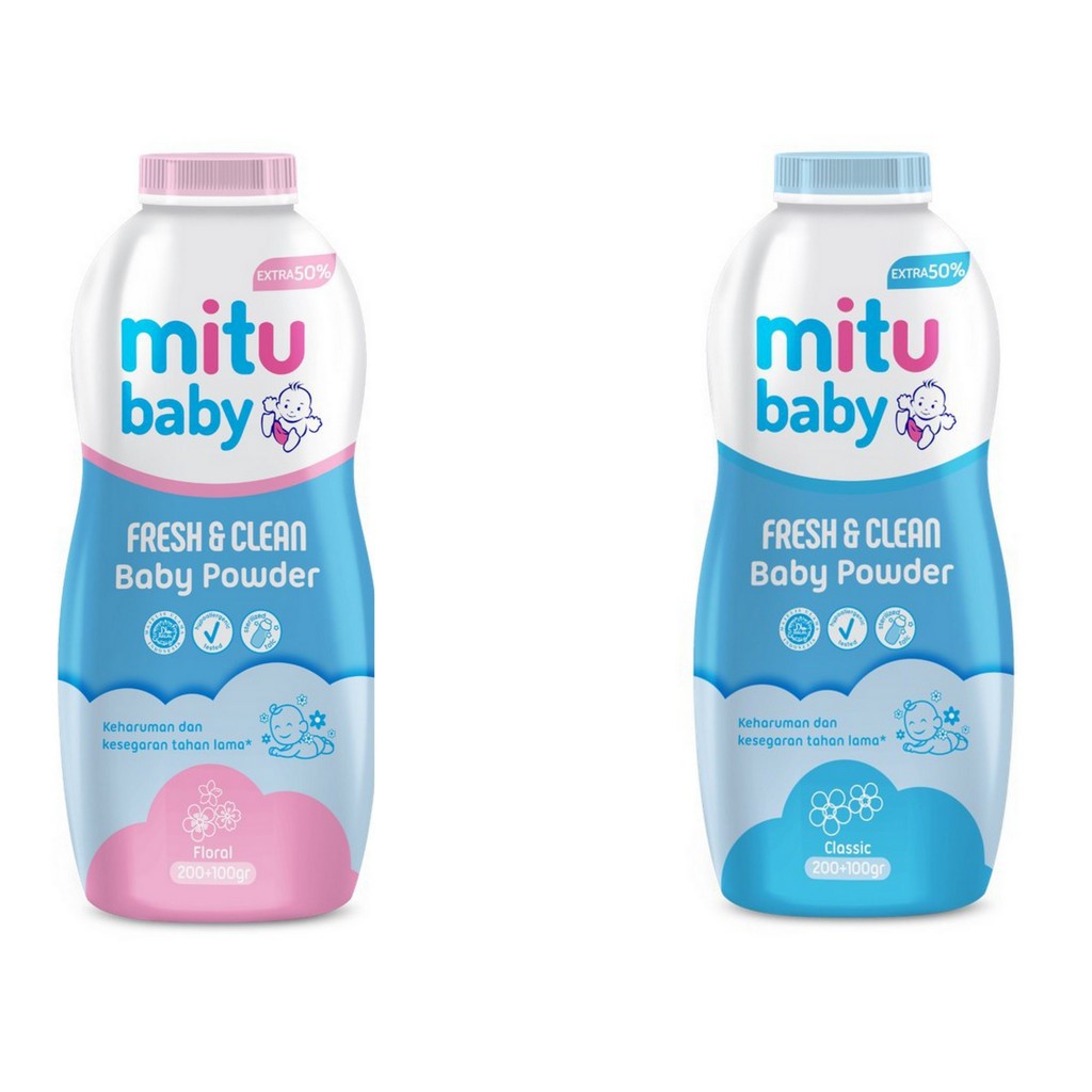 Mitu baby powder floral / classic 50 grams | Shopee Malaysia