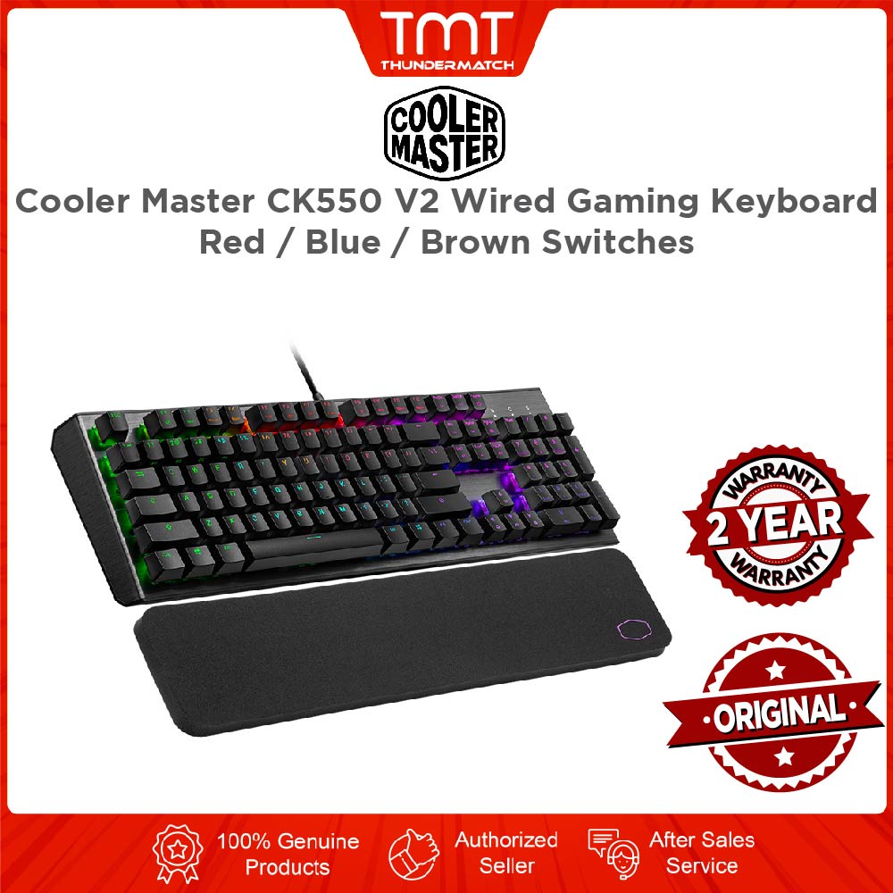 Cooler Master CK550 V2 Wired Gaming Keyboard Red / Blue / Brown ...