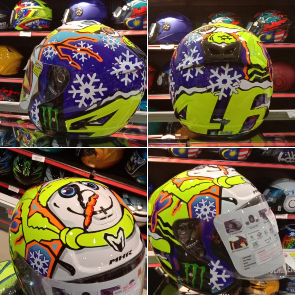 Rossi snowman hot sale helmet