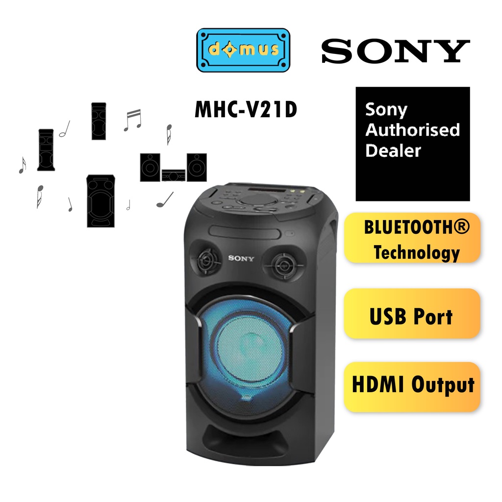 Sony v21d 2024 sound output