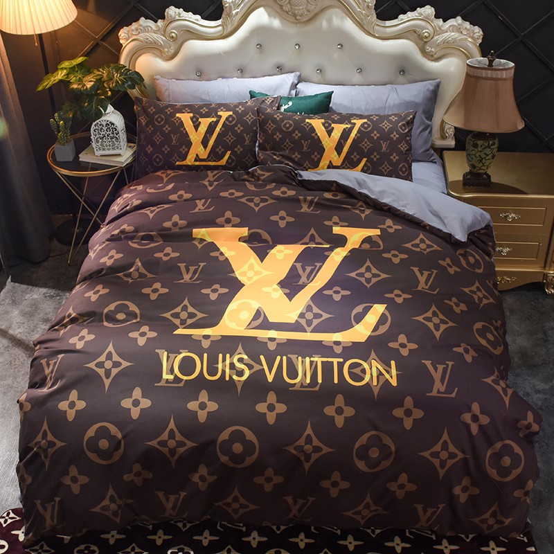 Louis Vuitton silky soft luxurious velvet bedsheet set, Furniture & Home  Living, Bedding & Towels on Carousell