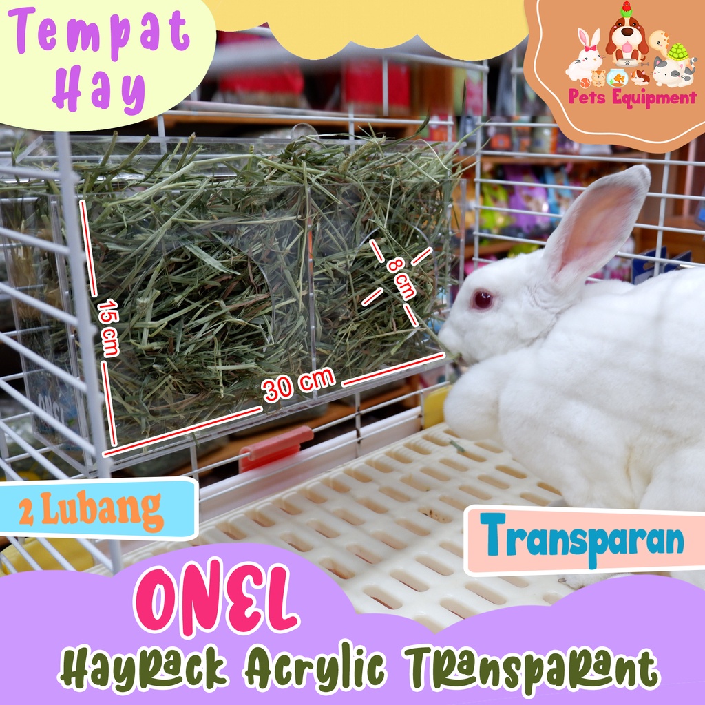 Onel Transparent Acrylic hay Rack / hay place / rabbit feeding place ...