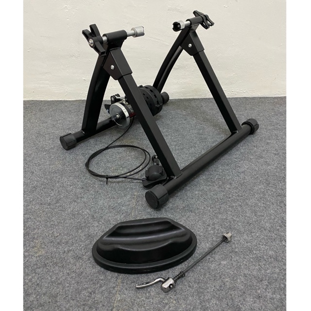 Folding bike trainer on sale