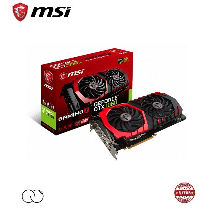 Msi gtx 1060 discount gaming x 6gb gddr5