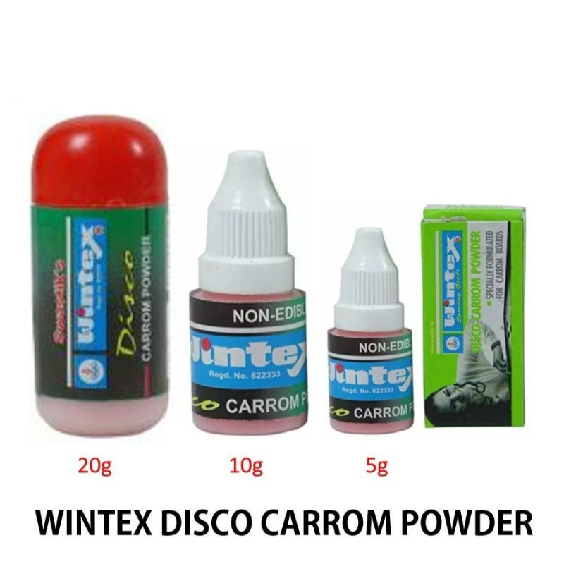 Carrom Powder 20gm/10gm/5gm (3-4pcs/1pc per pack) Swastik Disco Wintex ...