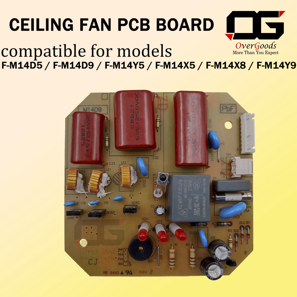 K14X5 K14X8 K14Y5 K14Y9 PANASONIC / KDK CEILING FAN PCB BOARD FM14DZ