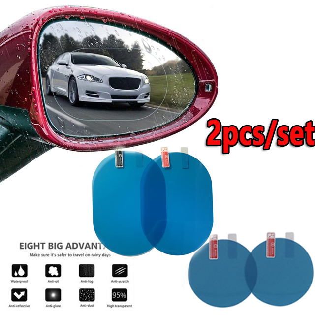 Car Rearview Mirror Protective Stickers Waterproof Antifog Pet