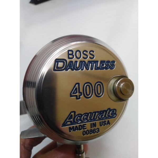 ACCURATE DAUNTLESS 400 NARROW / 400L (2 SPEED) TWIN DRAG BC REEL