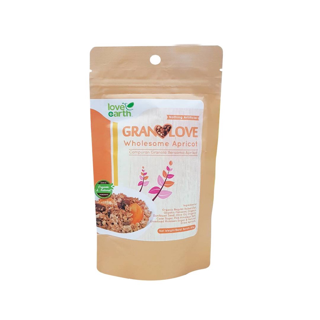 Shopee　Granolove　Malaysia　Before　80g　Wholesome　Apricot　(Best　06/2022)　Love　Earth