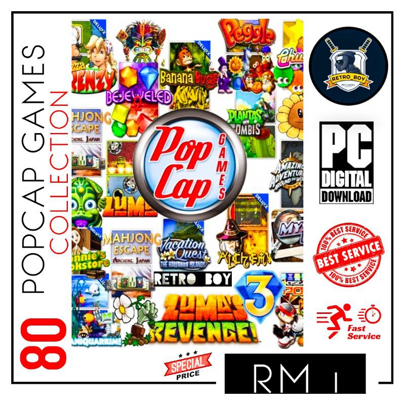 80~POPCAP |GAMES COLLECTION| [DI~GITAL DOWN~LOAD] | Shopee Malaysia