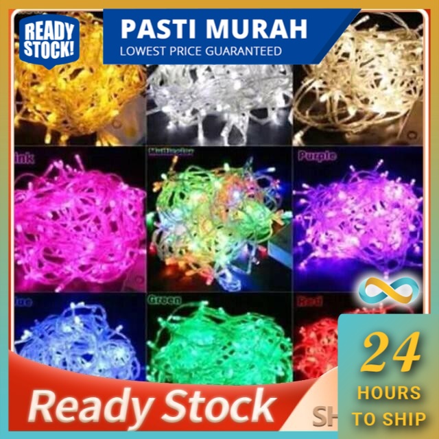 (RAYA SPECIAL) LED STRING LIGHTING RAYA COLORFUL CRISTAL LIGHT FULL ...