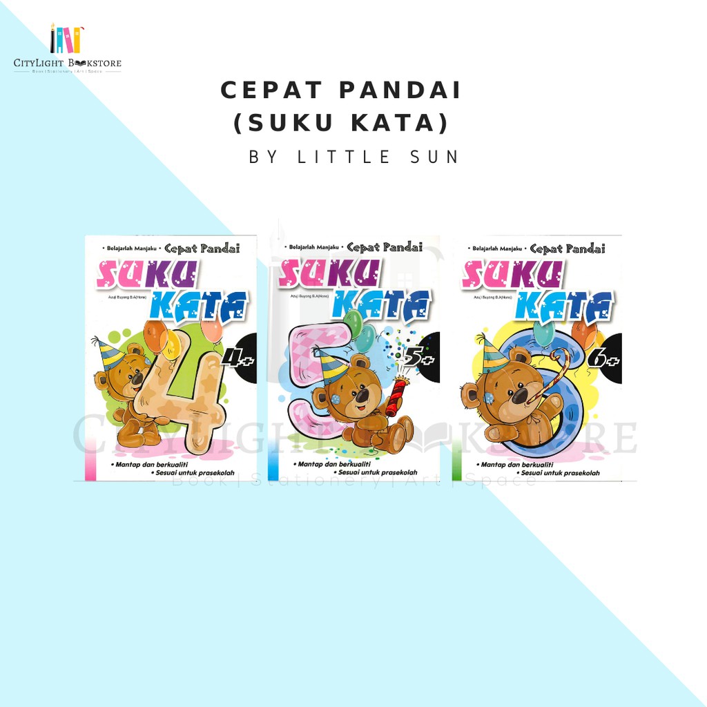 [CITYLIGHT] Buku Latihan Prasekolah: Cepat Pandai Suku Kata | Shopee ...