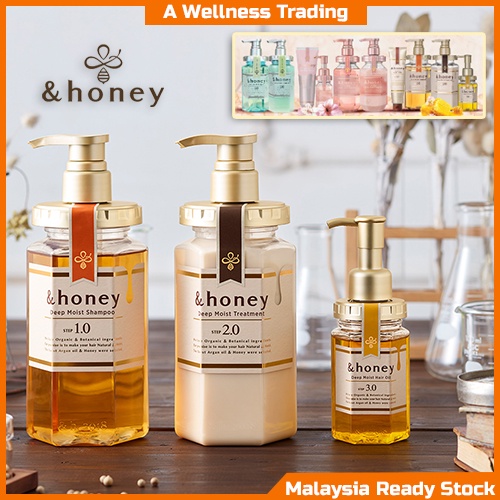 honey Deep Moist Hair Shampoo Step1.0 (Moist Wash) Pump 440ml - Peony Honey  Scent (Green Tea Set) : : Beauty