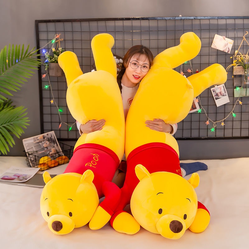 80CM 140CM Long Winnie Pooh bear girl pillow sleeps with small doll Winnie the Pooh cartoon plush toys baby stuffed toys Shopee Malaysia