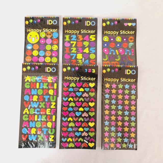 Happy Sticker (12Cm x 28CM) | Shopee Malaysia