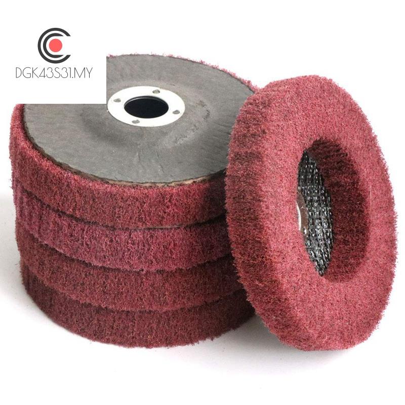 5Pcs 4 Inch Nylon Fiber Flap Disc ing Grinding Wheel,Scouring Pad