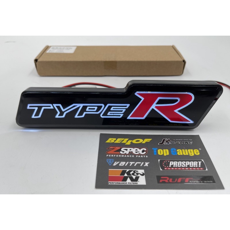 TYPE R LED FRONT GRILL EMBLEM LOGO LED LIGHT HONDA CIVIC FC CIVIC FD ...