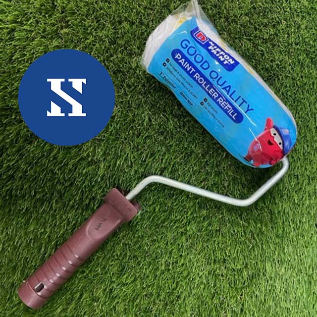 7" NIPPON PAINT Polyester Roller Handle Good Quality Refill Set Roda ...