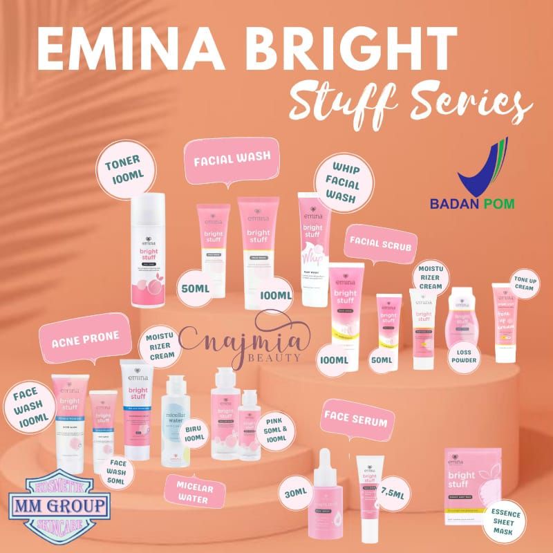 Emina Bright Stuff Series | Acne Face Wash 50ml 100ml | Acne ...