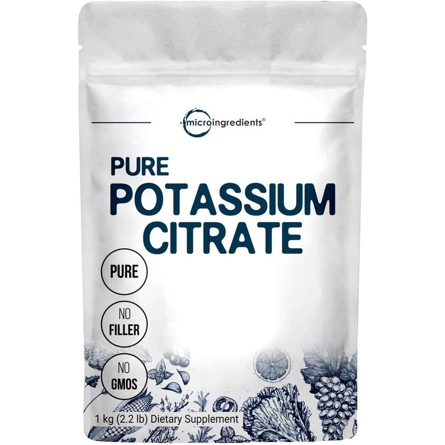 Micro ingredients US Origin Potassium Citrate Powder, 1 KG (35 Ounce