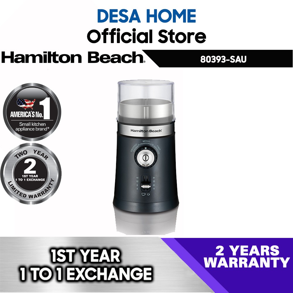 HAMILTON BEACH 80393SAU CUSTOM GRIND DELUXE STAINLESS REMOVABLE