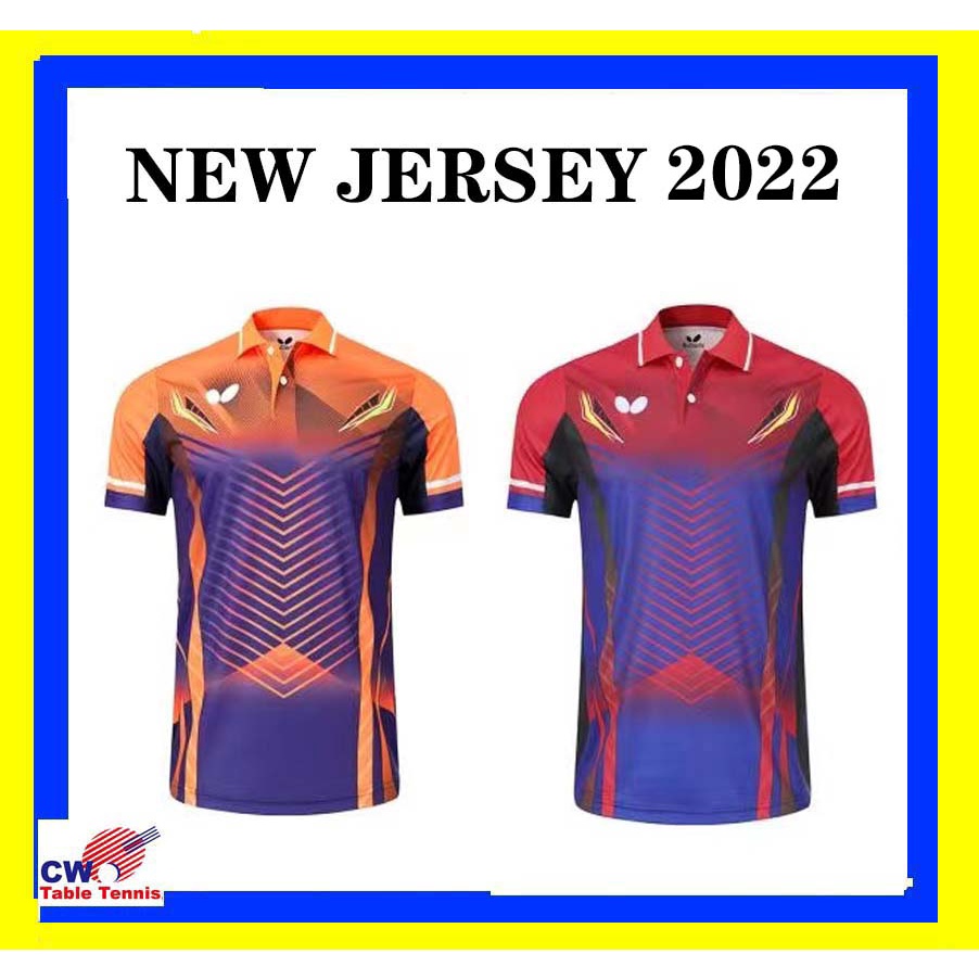 BUTTERFLY Jersey 2022 Table Tennis Jersey T Shirt Sports Clothing